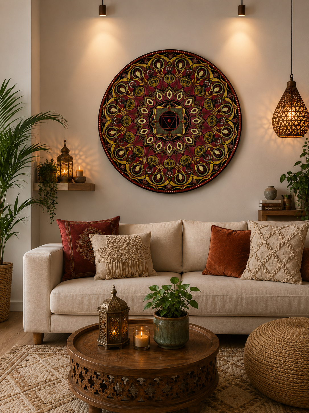 ENERGETYCZNA MANDALA SYMBOLIZUJĄCA CZAKRE PODSTAWY